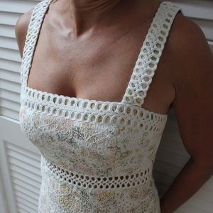 White/Floral Eyelet Zimmermann, Australian Designer Dress Fit for a Duchess!
